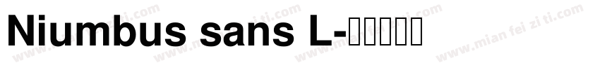 Niumbus sans L字体转换